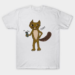 Beaver Kitty Mascot T-Shirt